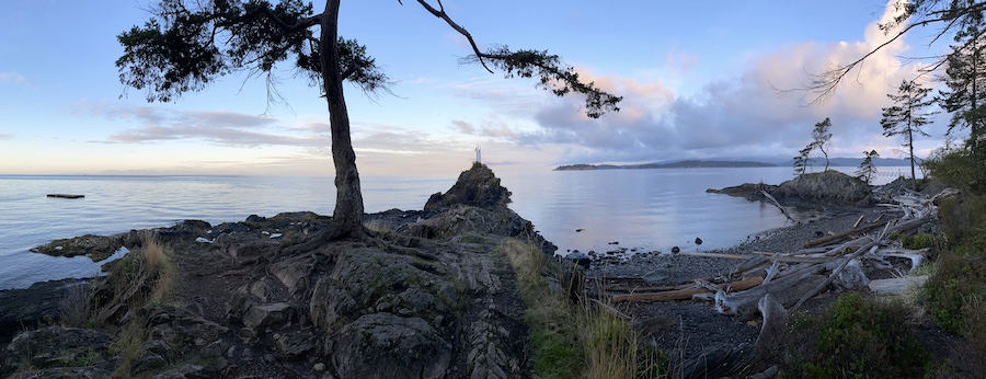 at the end of the Sea Walk Hike you will find Lighthouse Beach on Bowen Island. Fantastic spot for whale watching and picnics.